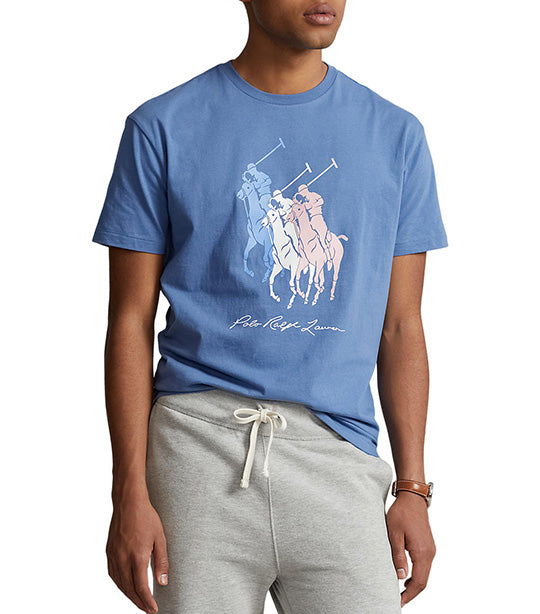Men's Classic Fit Big Pony Jersey T-Shirt French Blue
