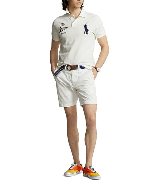 Men's Custom Slim Fit Big Pony Mesh Polo Shirt Nevis