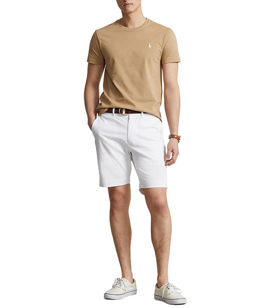 Men's Custom Slim Fit Jersey Crewneck T-Shirt Luxury Tan