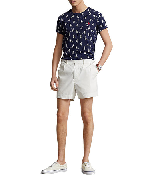 Men's Custom Slim Fit Sailboats Crewneck T-Shirt Newport Navy