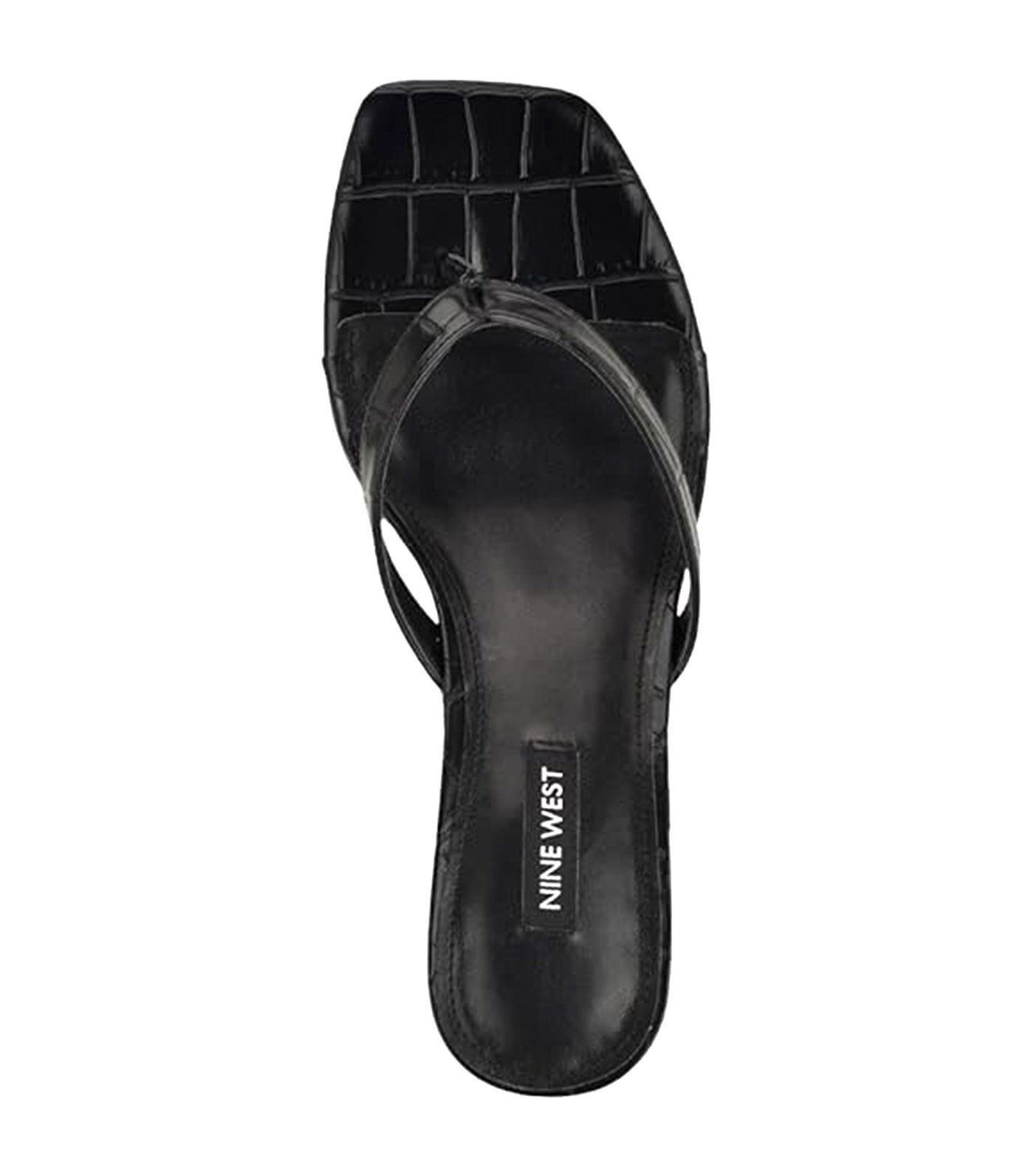 Cassa Croc Textured Heeled Sandals