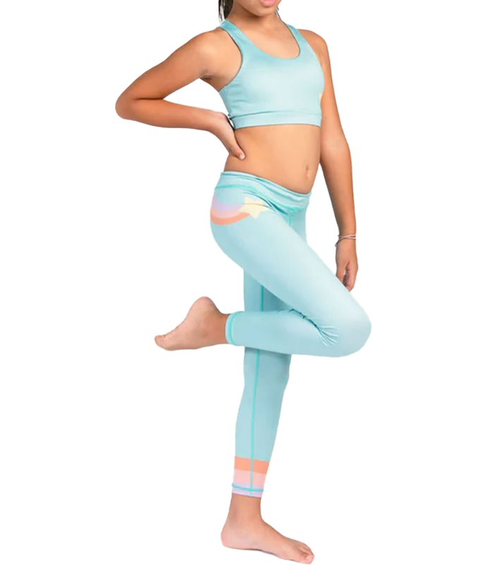 Teal Shooting Star Leggings - Confidence