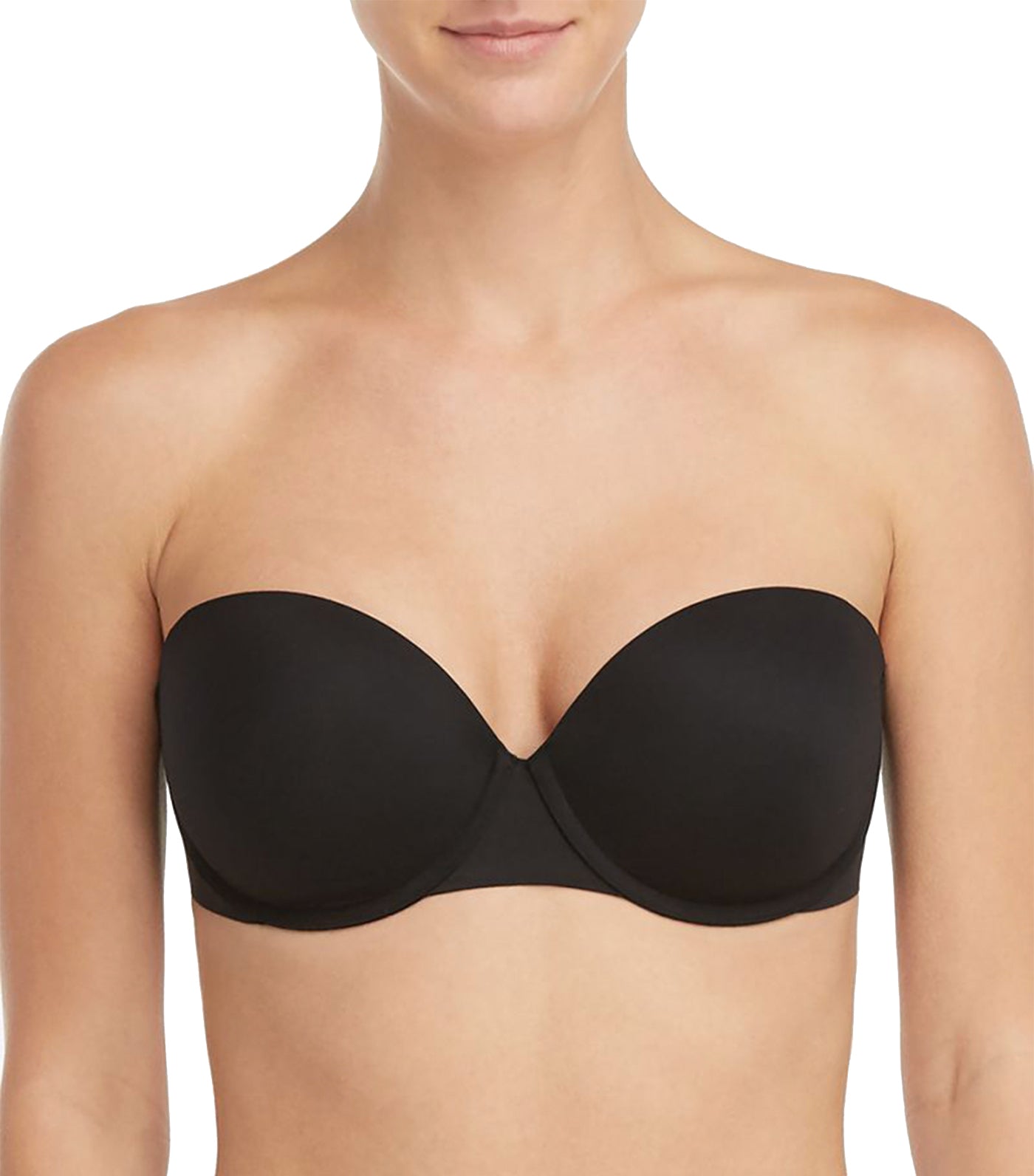 spanx up for anything strapless bra very black