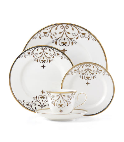 Opal Innocence Scroll Gold 5-Piece Place Setting
