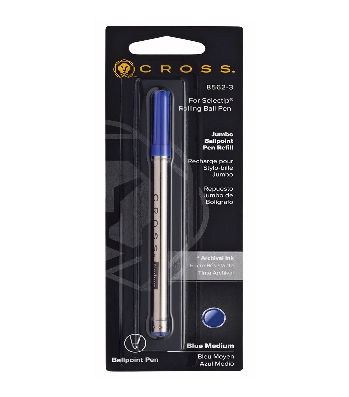 Jumbo Slectip Blue Ballpoint Pen Refill