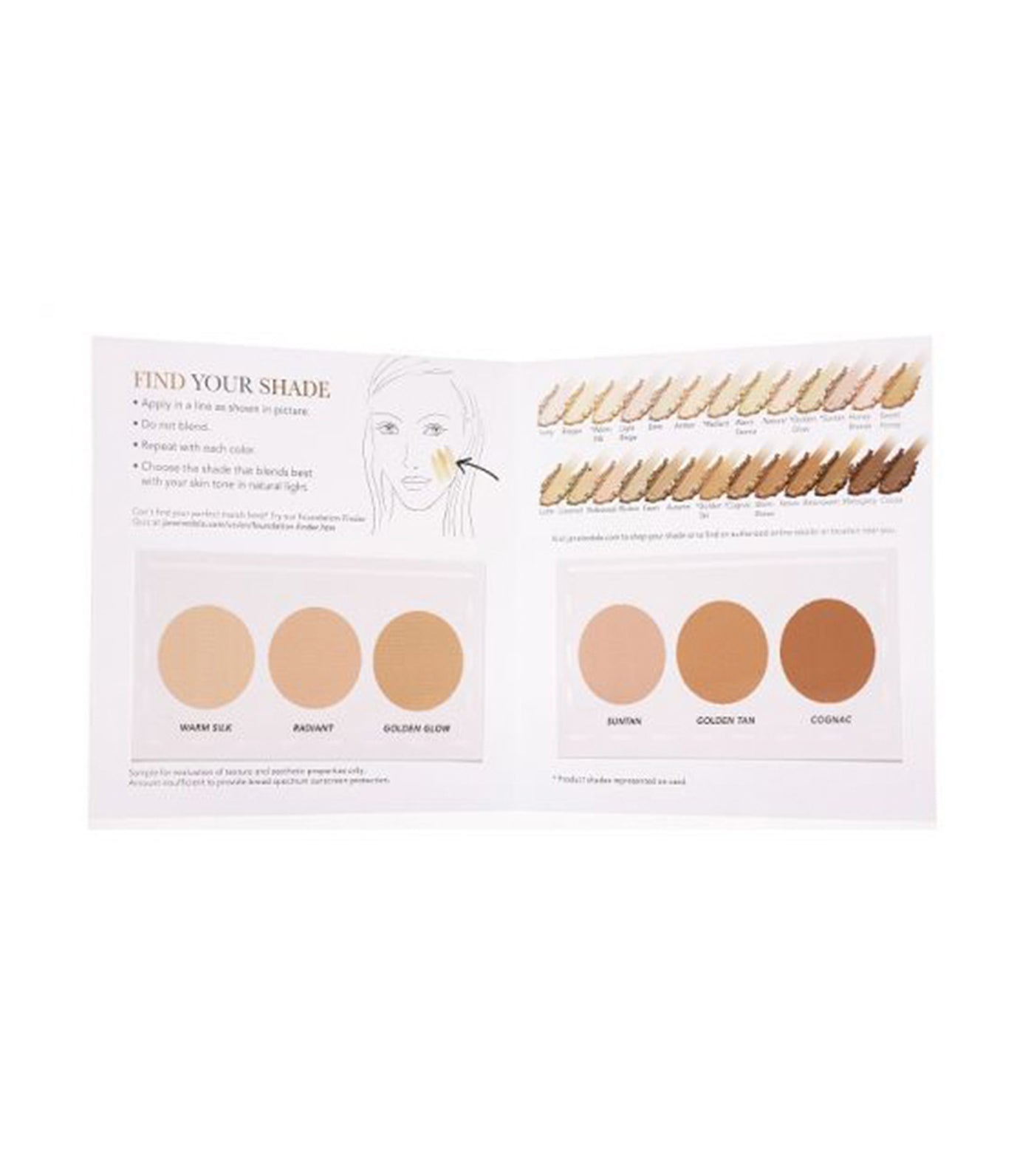 jane iredale Free PurePressed® Base Mineral Foundation Sample Card