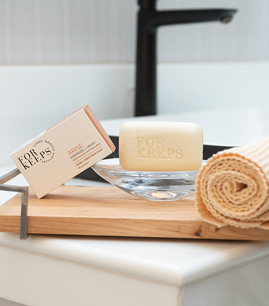 For Keeps Clean Beuty Skincare ARISE Hand + Body Bar Soap - 135g