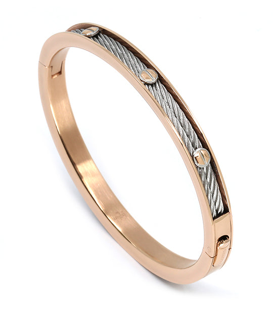 Forever Eternity Bangle Rose Gold