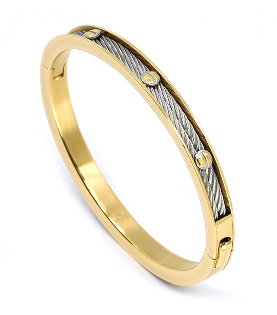 Forever Eternity Bangle Yellow Gold