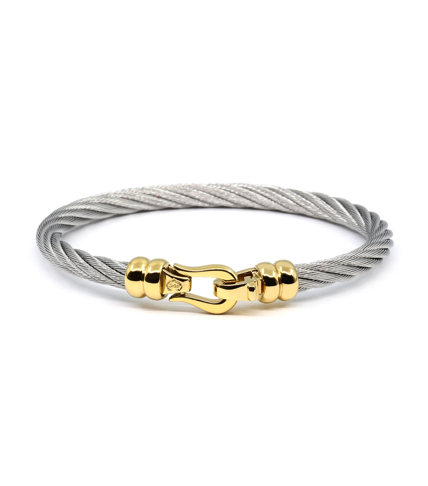 Charl Ibiza Bangle Gray and Yellow Gold