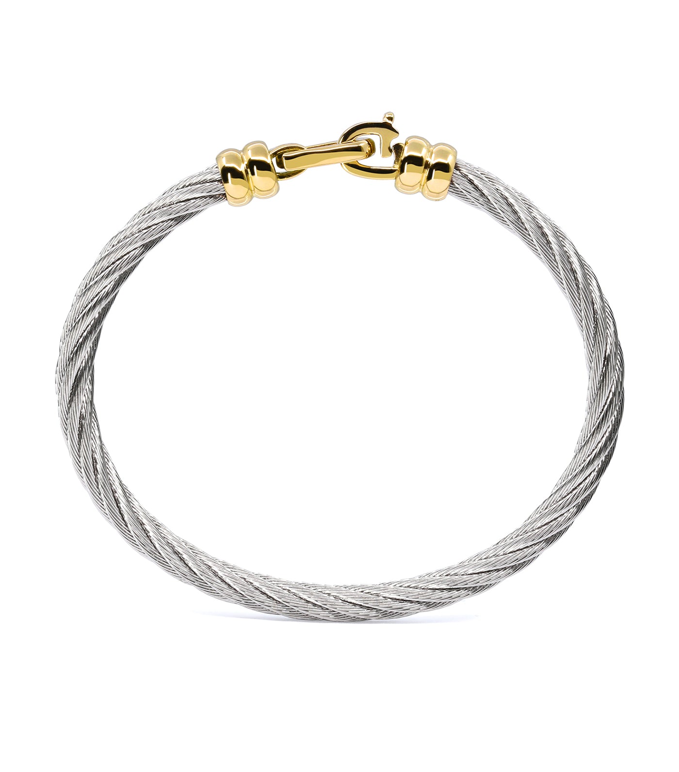 Charl Ibiza Bangle Gray and Yellow Gold