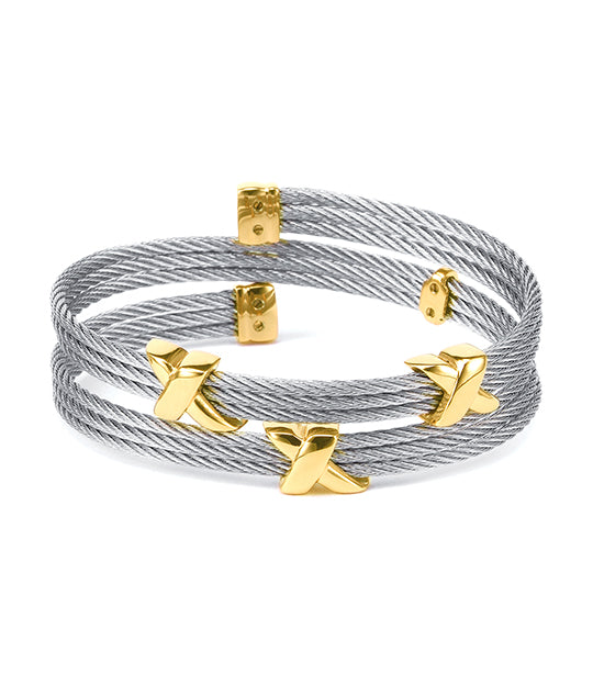 Twist Bangle Yellow Gold