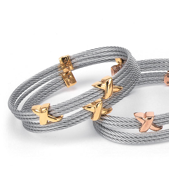 Twist Bangle Yellow Gold