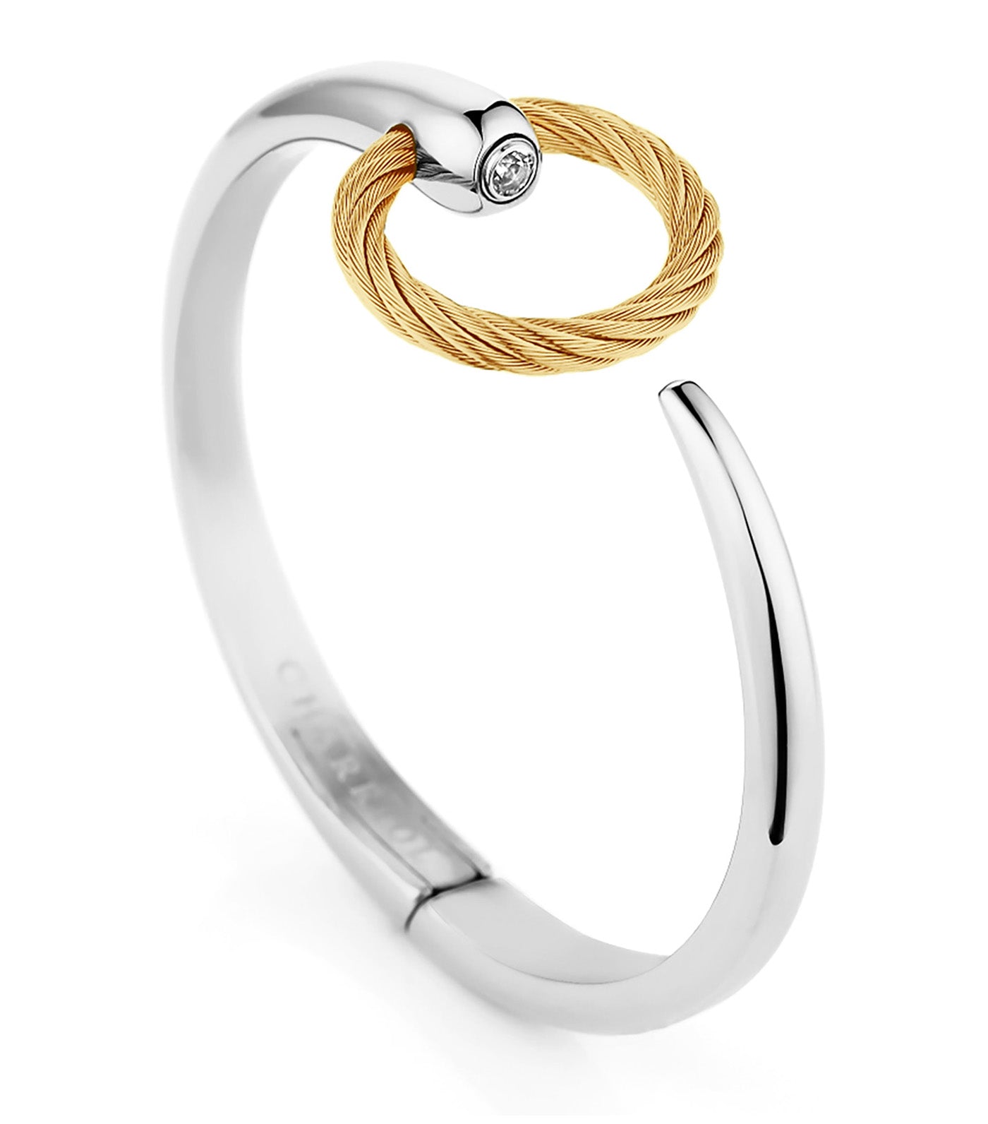 Infinity Zen Bangle Silver & Gold