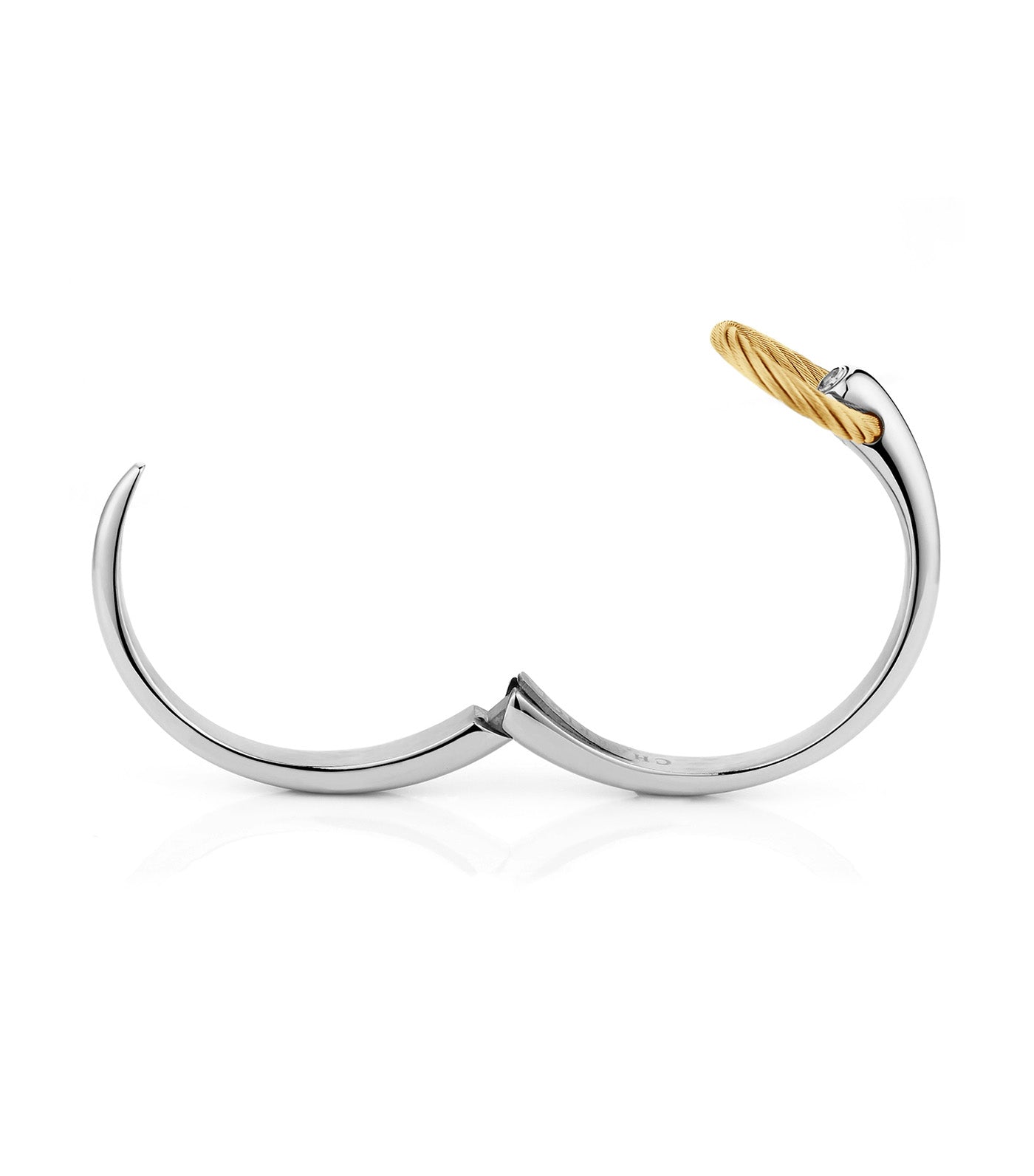 Infinity Zen Bangle Silver & Gold