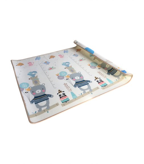 cuddlebug reversible mat elephant and bears