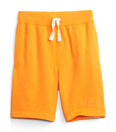 Kids Pull-On Poplin Shorts with Washwell - Apricot