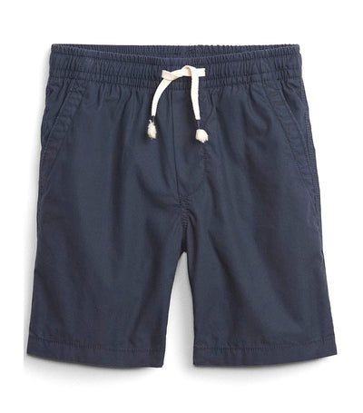 Kids Pull-On Poplin Shorts with Washwell - Vintage Navy