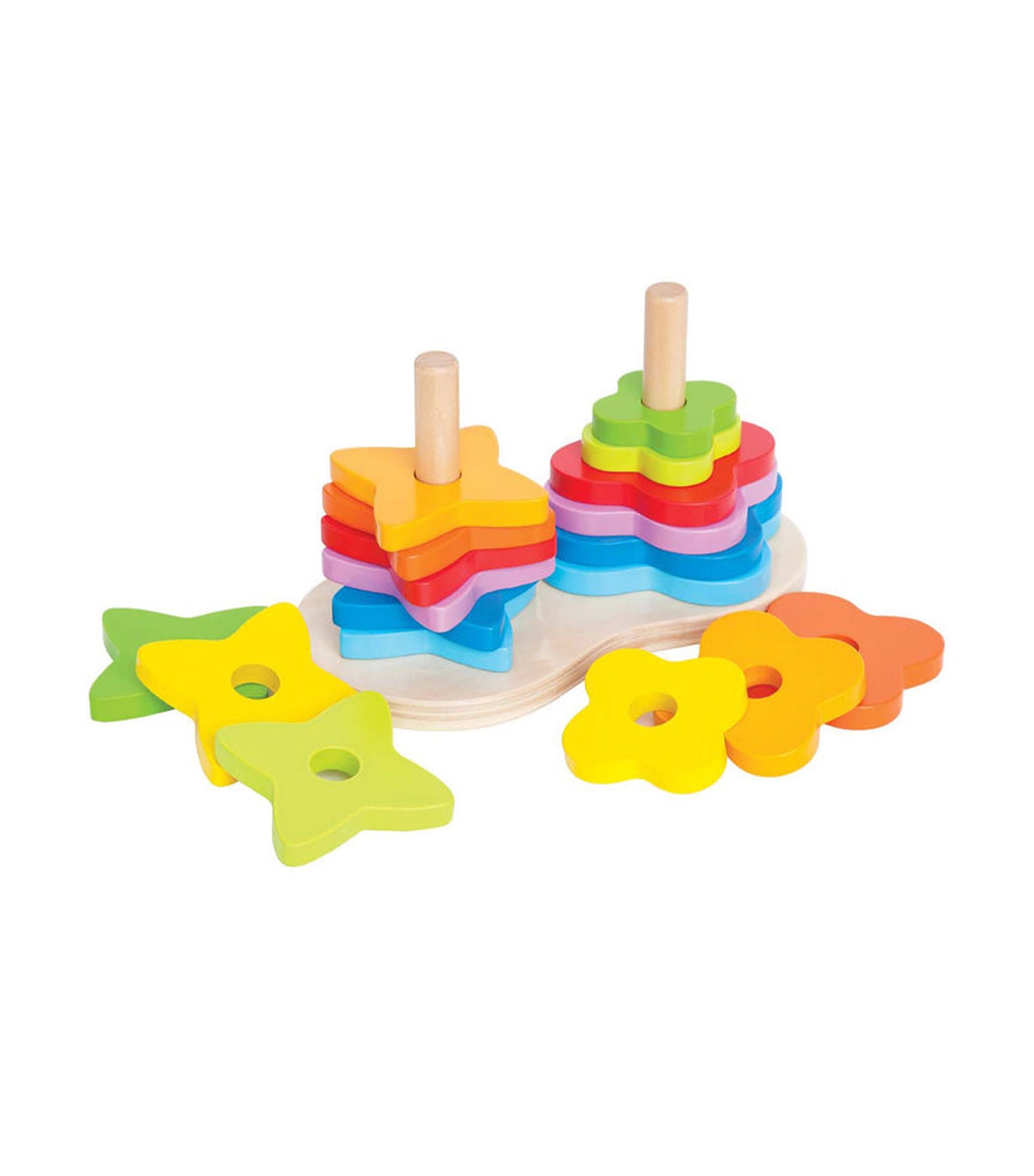 hape double rainbow stacker