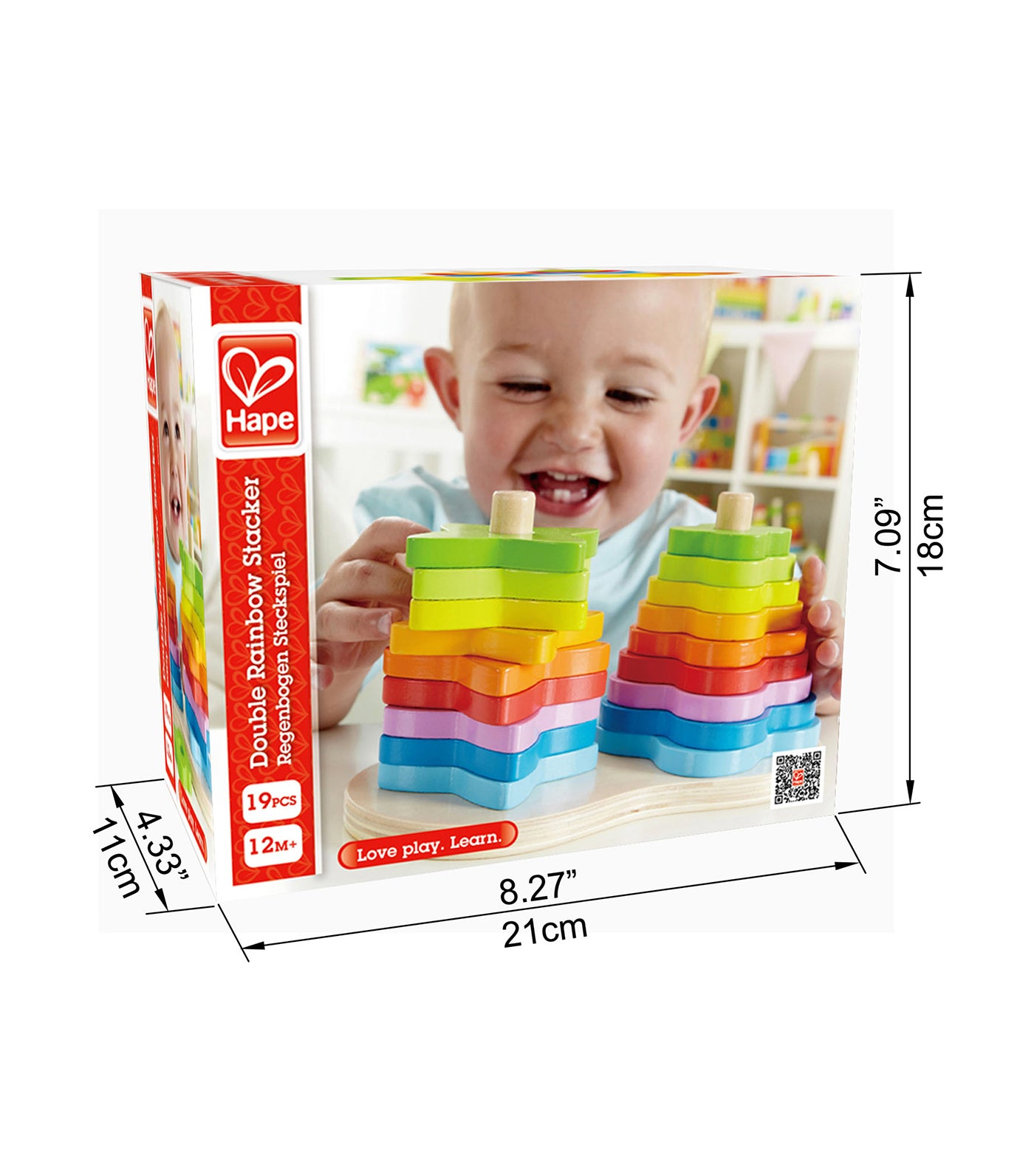 hape double rainbow stacker