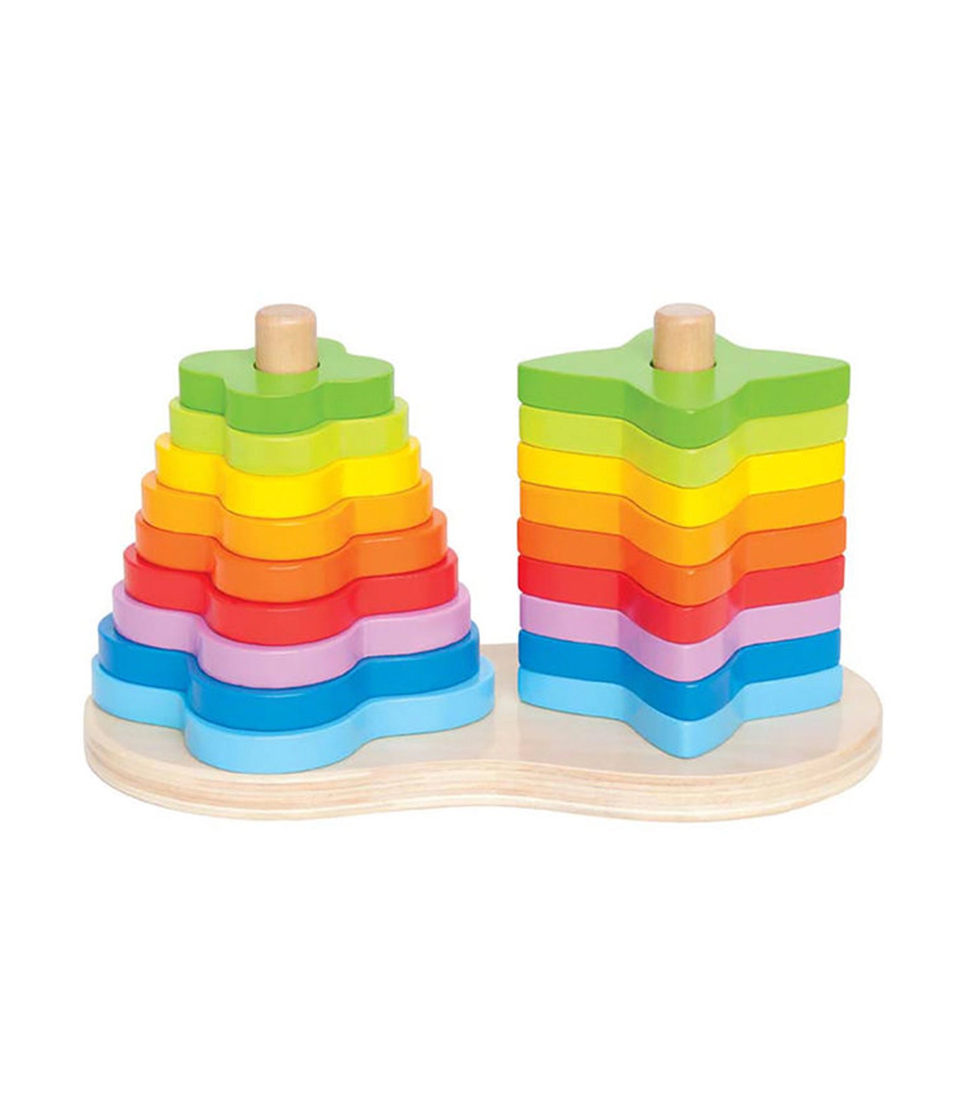 hape double rainbow stacker