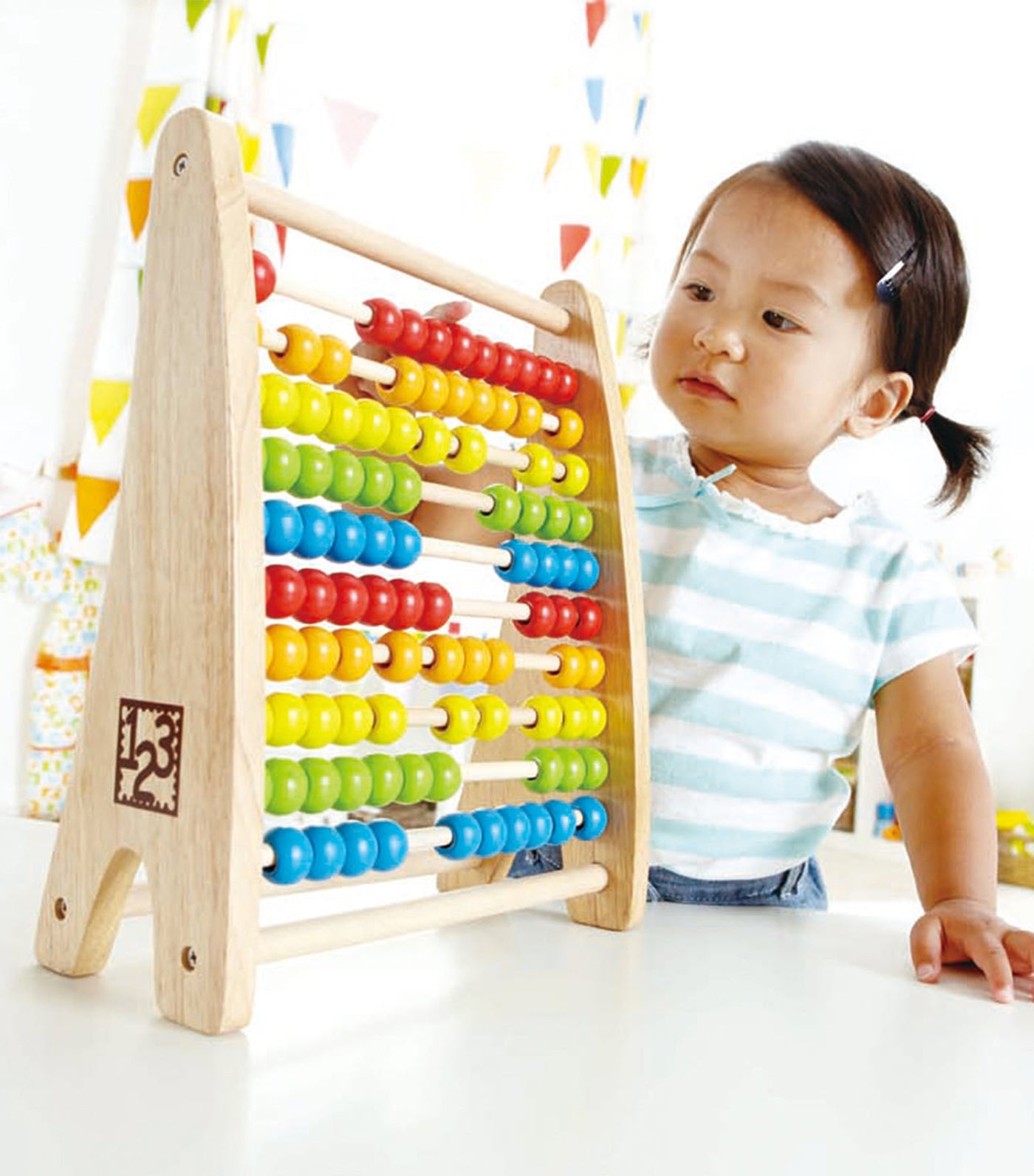 hape rainbow bead abacus