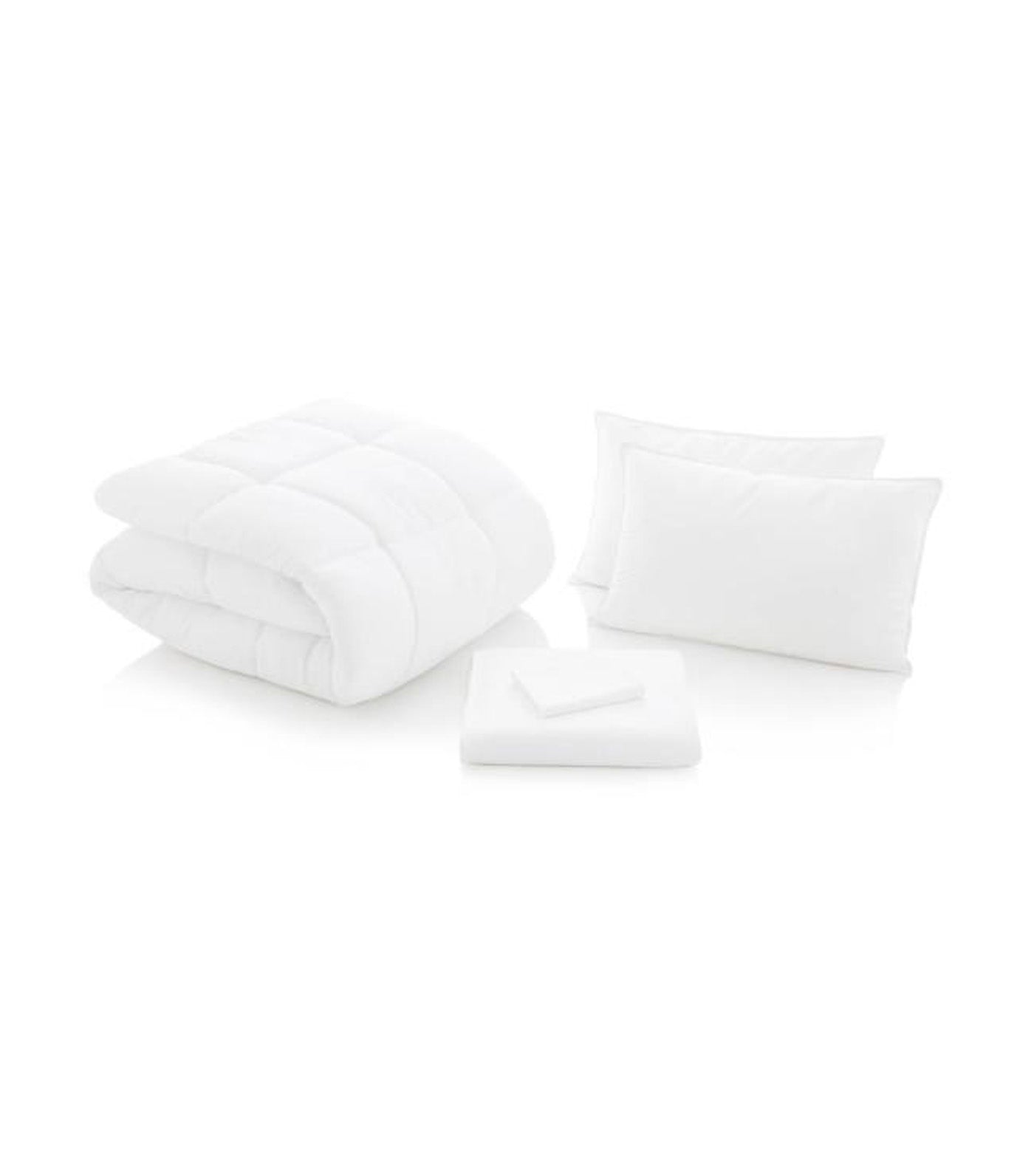 malouf reversible bed in a bag - white