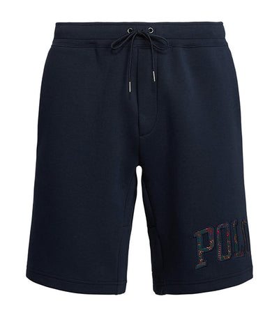 Men's 7.5-Inch Paisley-Logo Double-Knit Short Navy