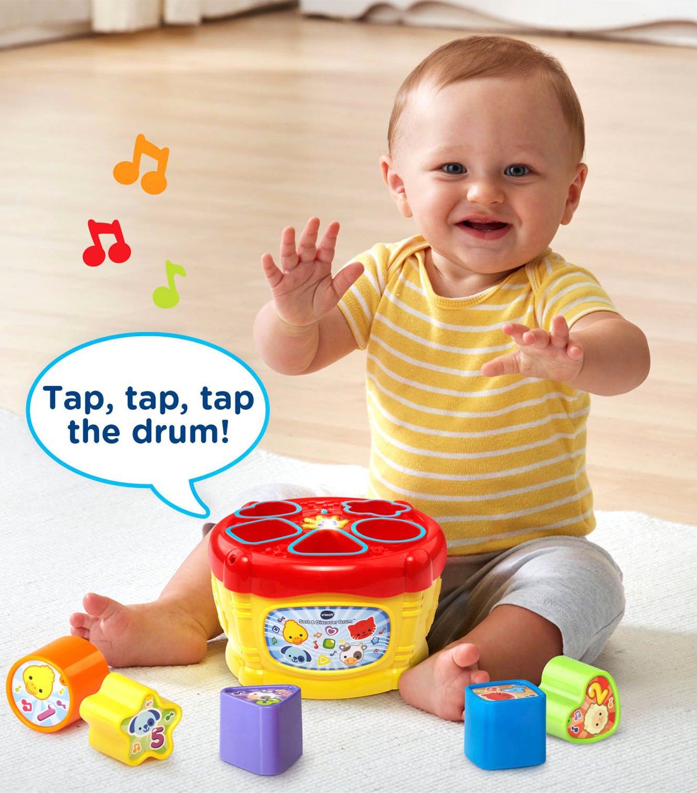 vtech sort and discover drum