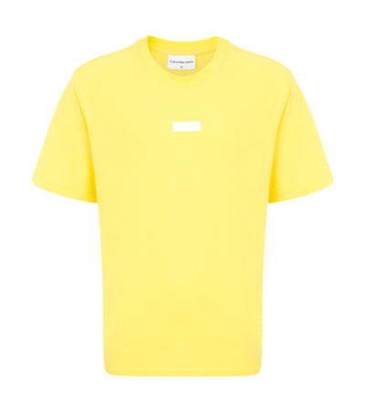 Men's Short Sleeve Back Graphic Relaxed Tee Yellow