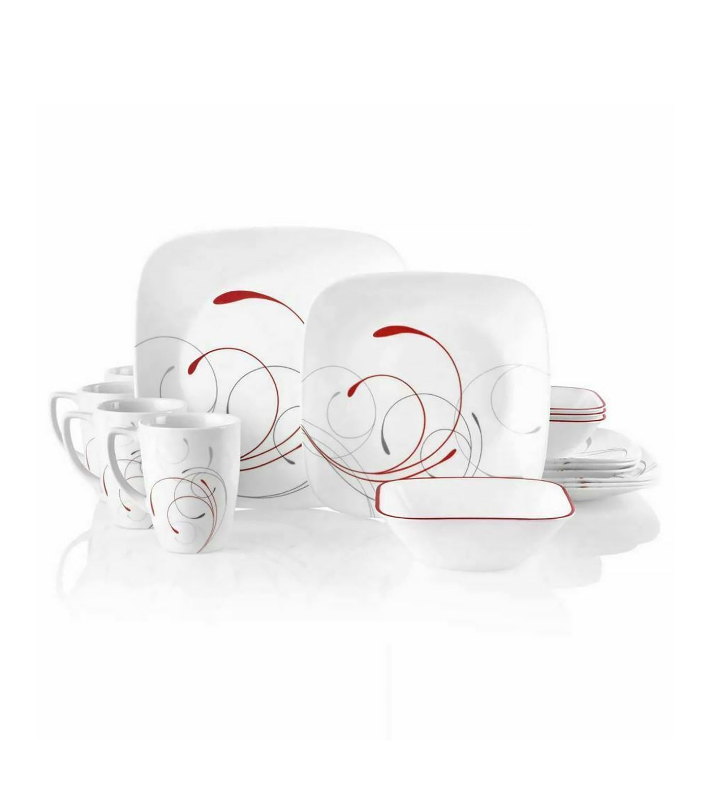 Corelle 16-Piece Square Set - Splendor