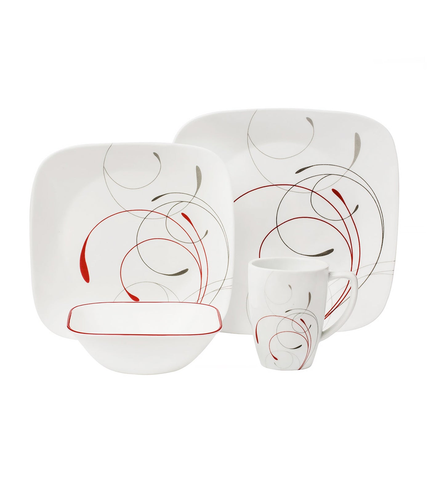 Corelle 16-Piece Square Set - Splendor