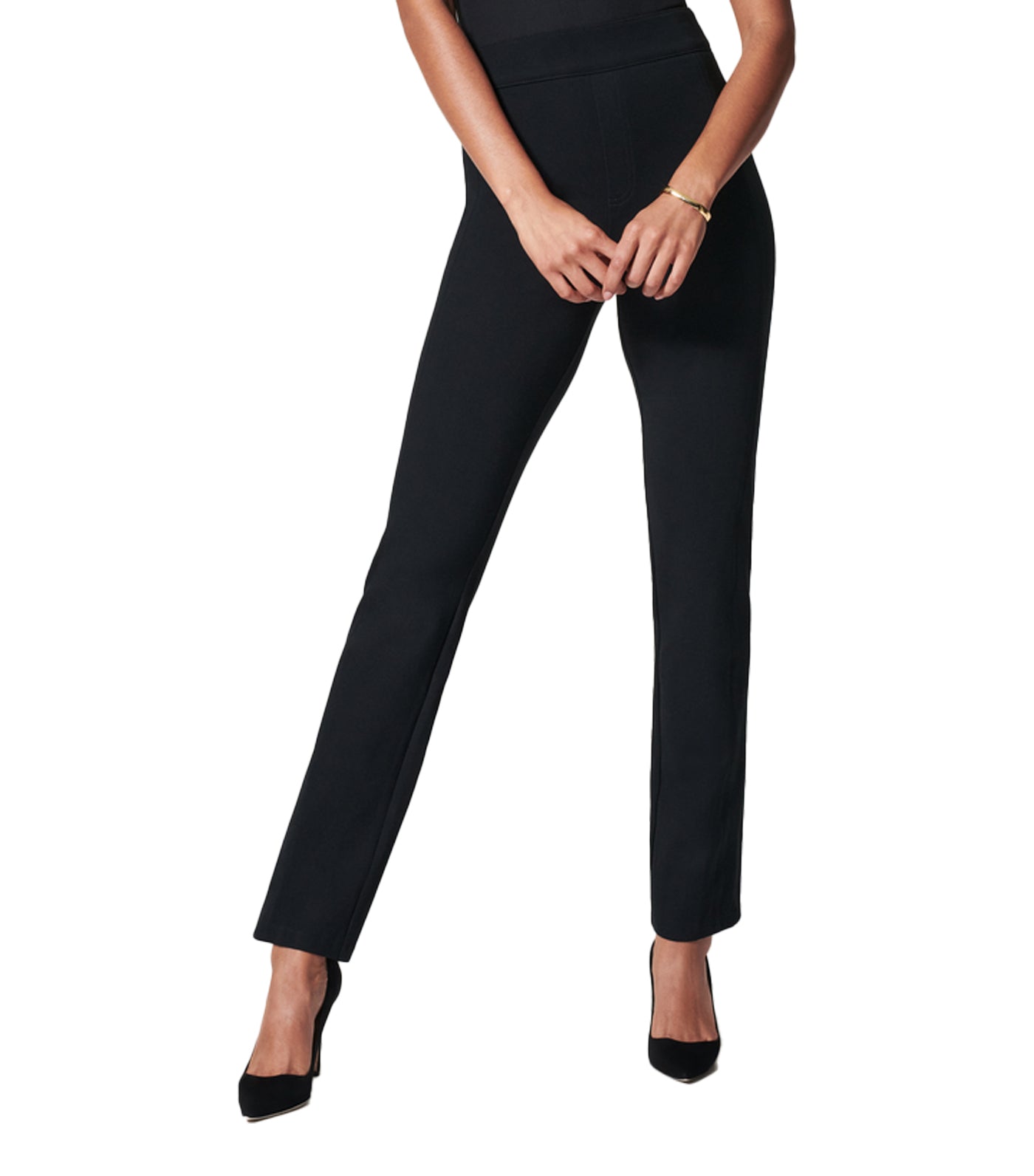 The Perfect Pant Slim Straight Black