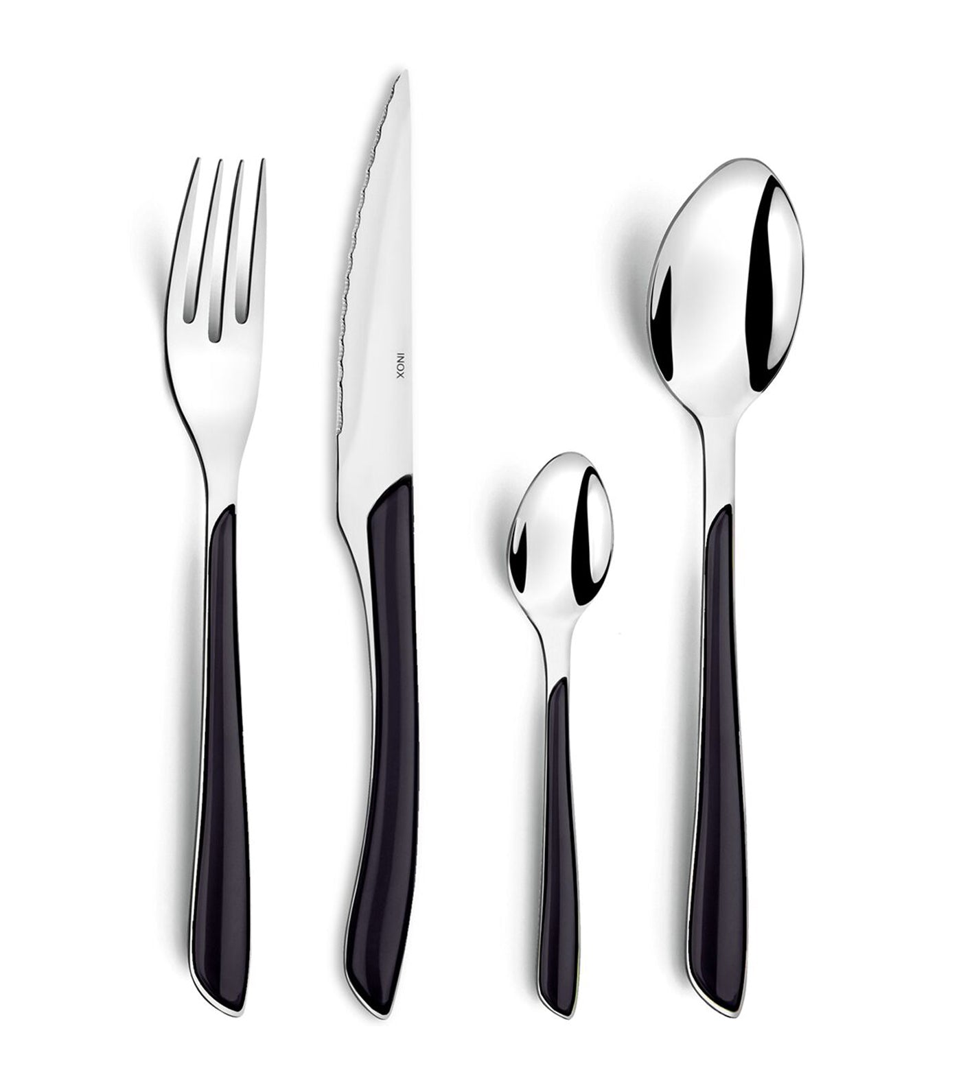 Amefa Eclat 24-Piece Set in Transparent Box - Black