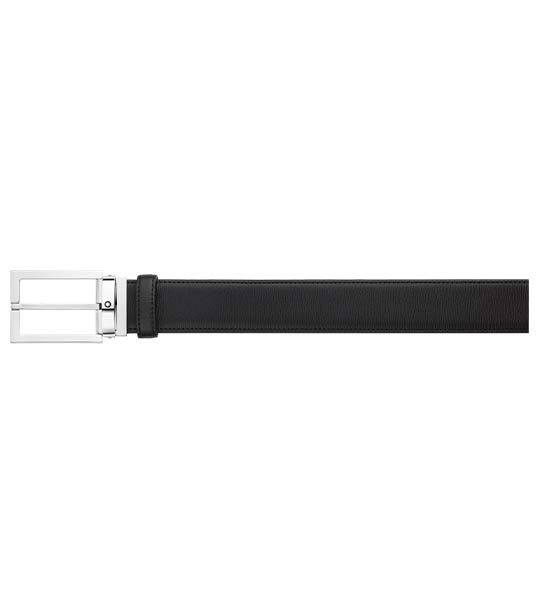35mm Leather Belt Black
