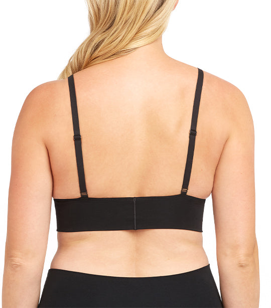 Cotton-Control Unlined Bralette Black