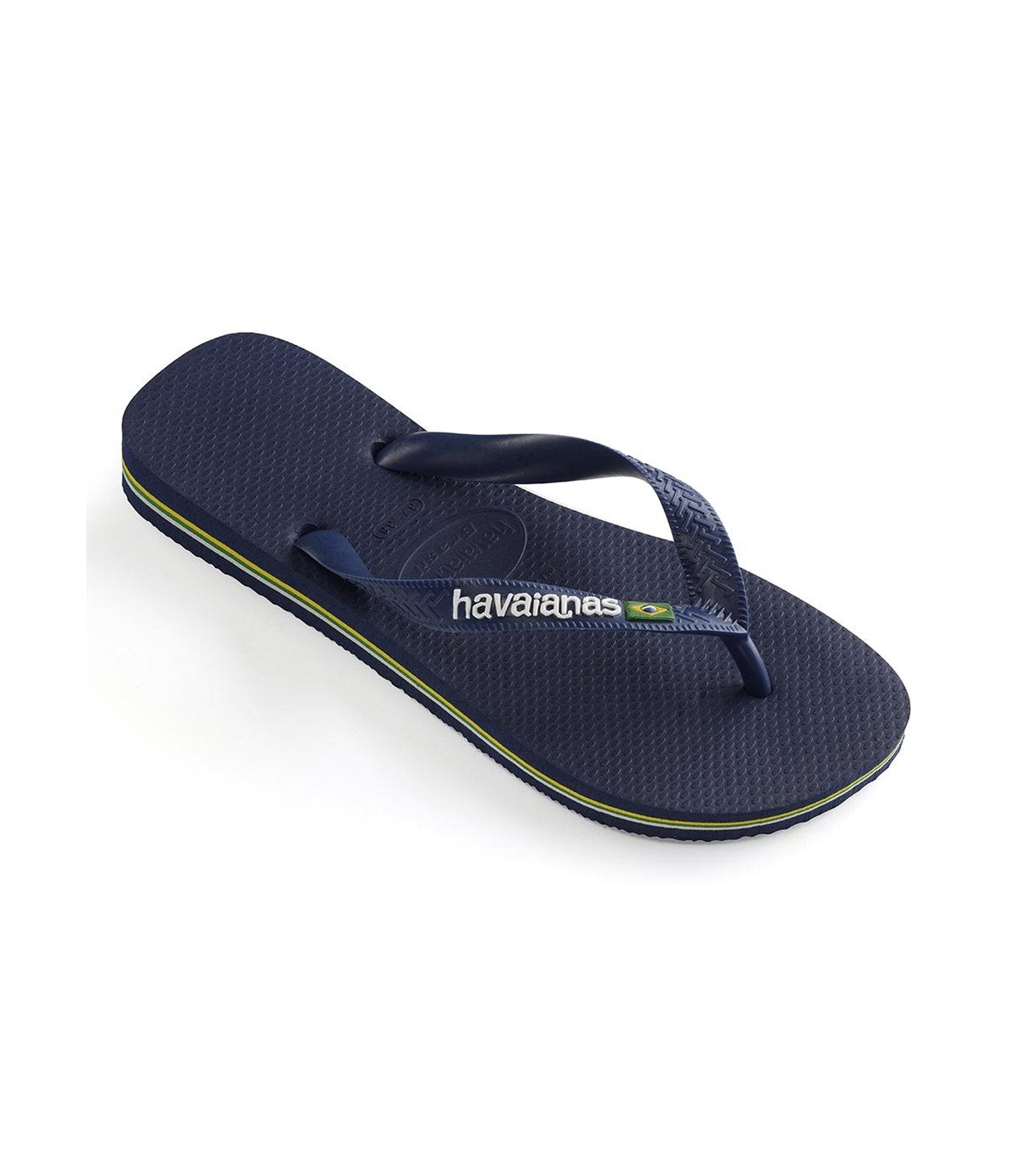 Havaianas Brazil Logo Flip Flops - Navy Blue