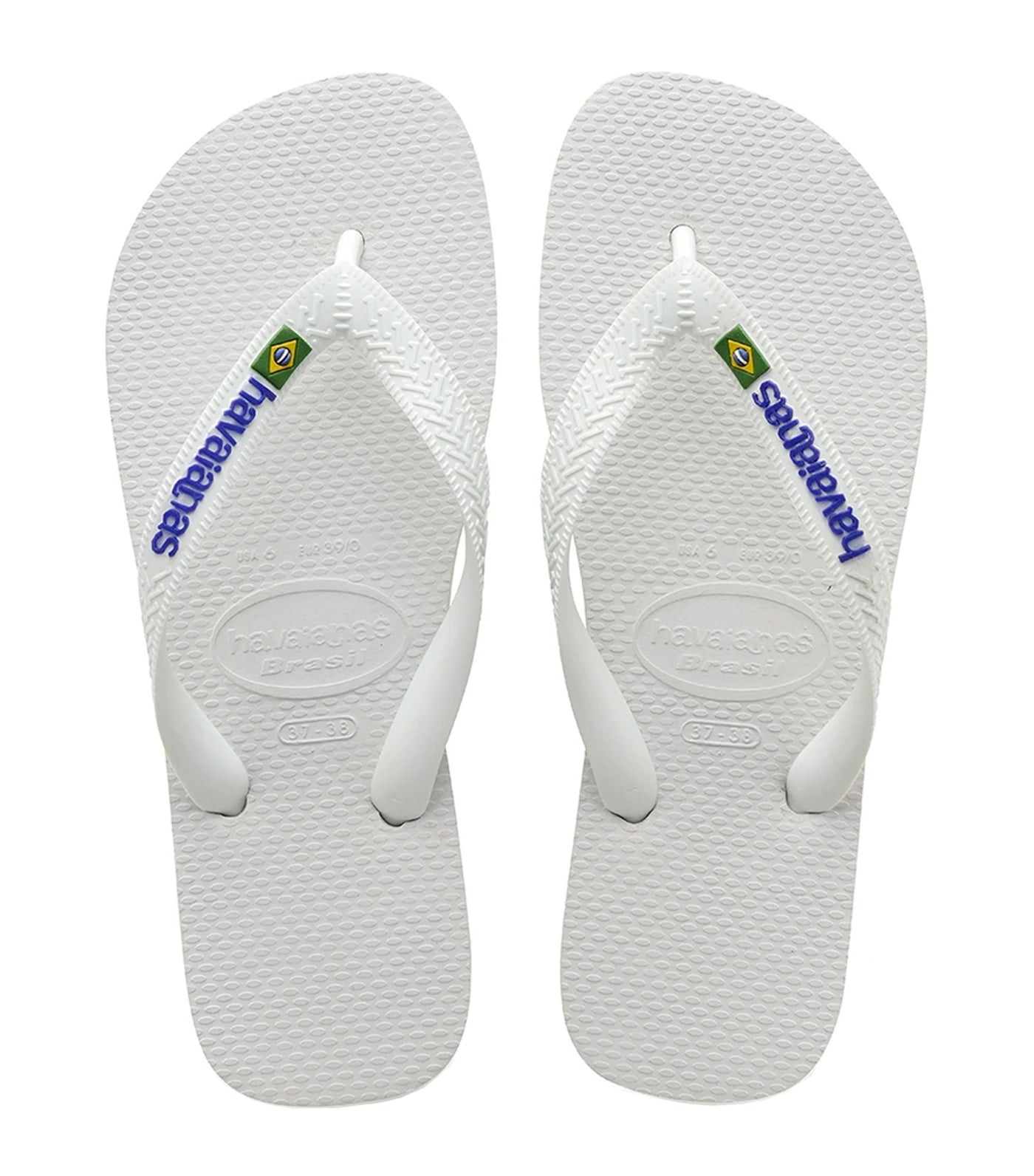 Havaianas Brazil Logo Flip Flops - White