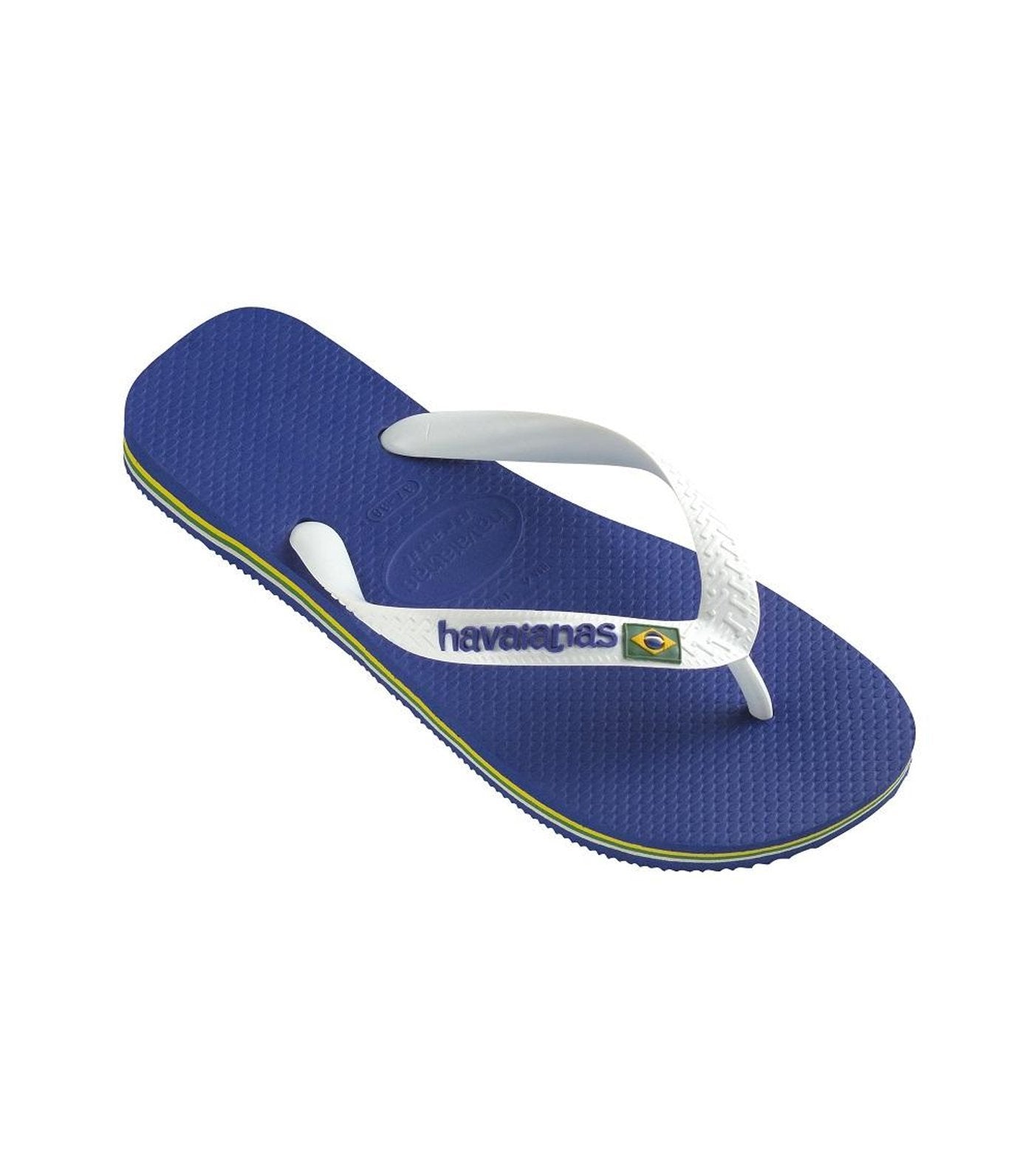 Havaianas Brazil Logo Flip Flops - Marine Blue