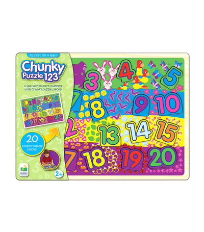 the learning journey my first chunky lift & learn - 123 puzzle