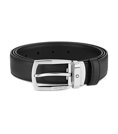 30mm Leather Belt Black