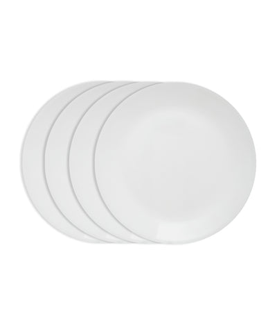 Corelle 4-Piece Dinner Plate Set - Winter Frost White