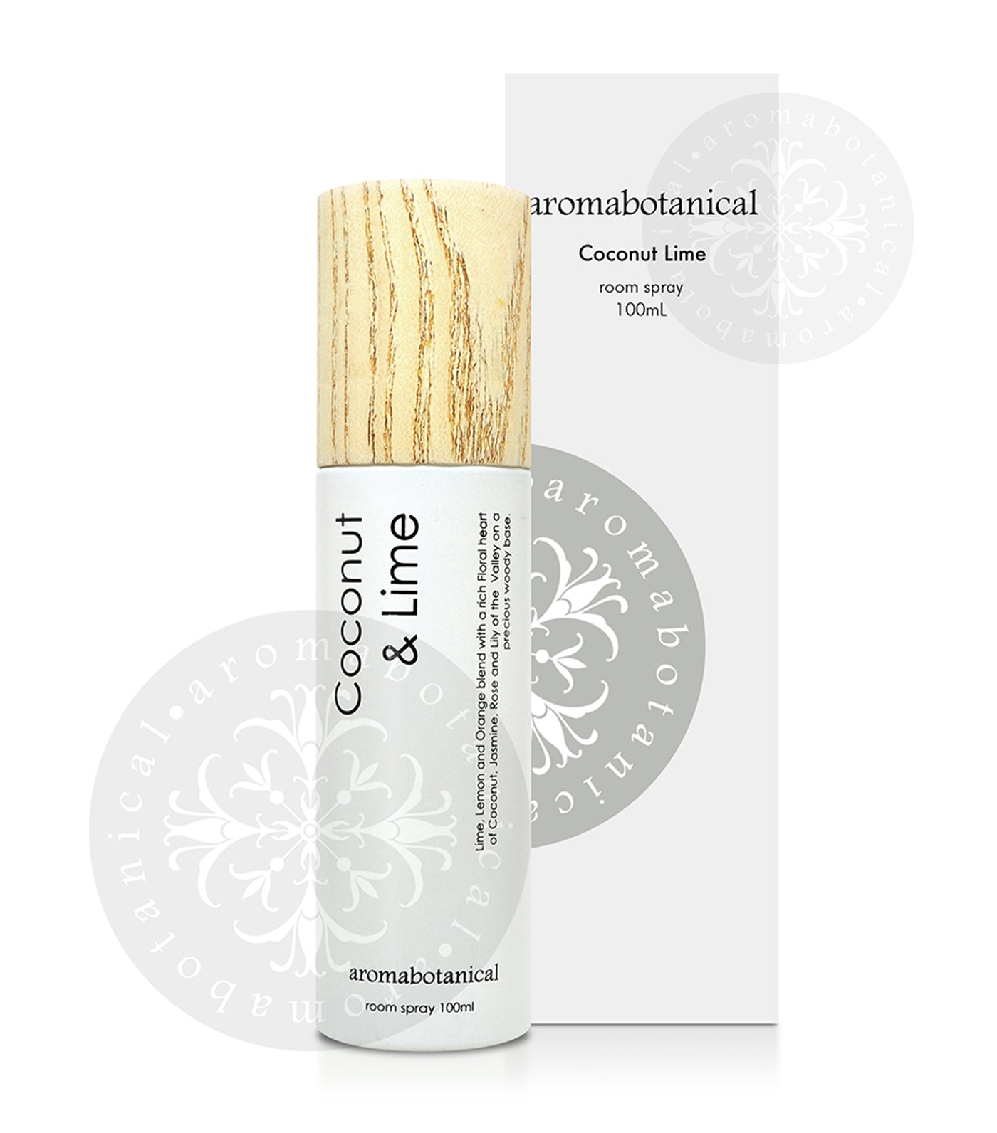 aromabotanical coconut lime 100ml room spray