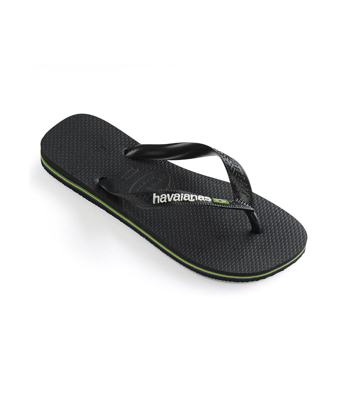 Havaianas Brazil Logo Flip Flops - Black