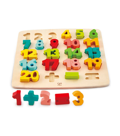 hape chunky number math puzzle