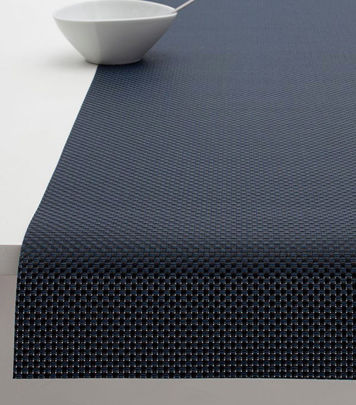 Basketweave Runner - Navy