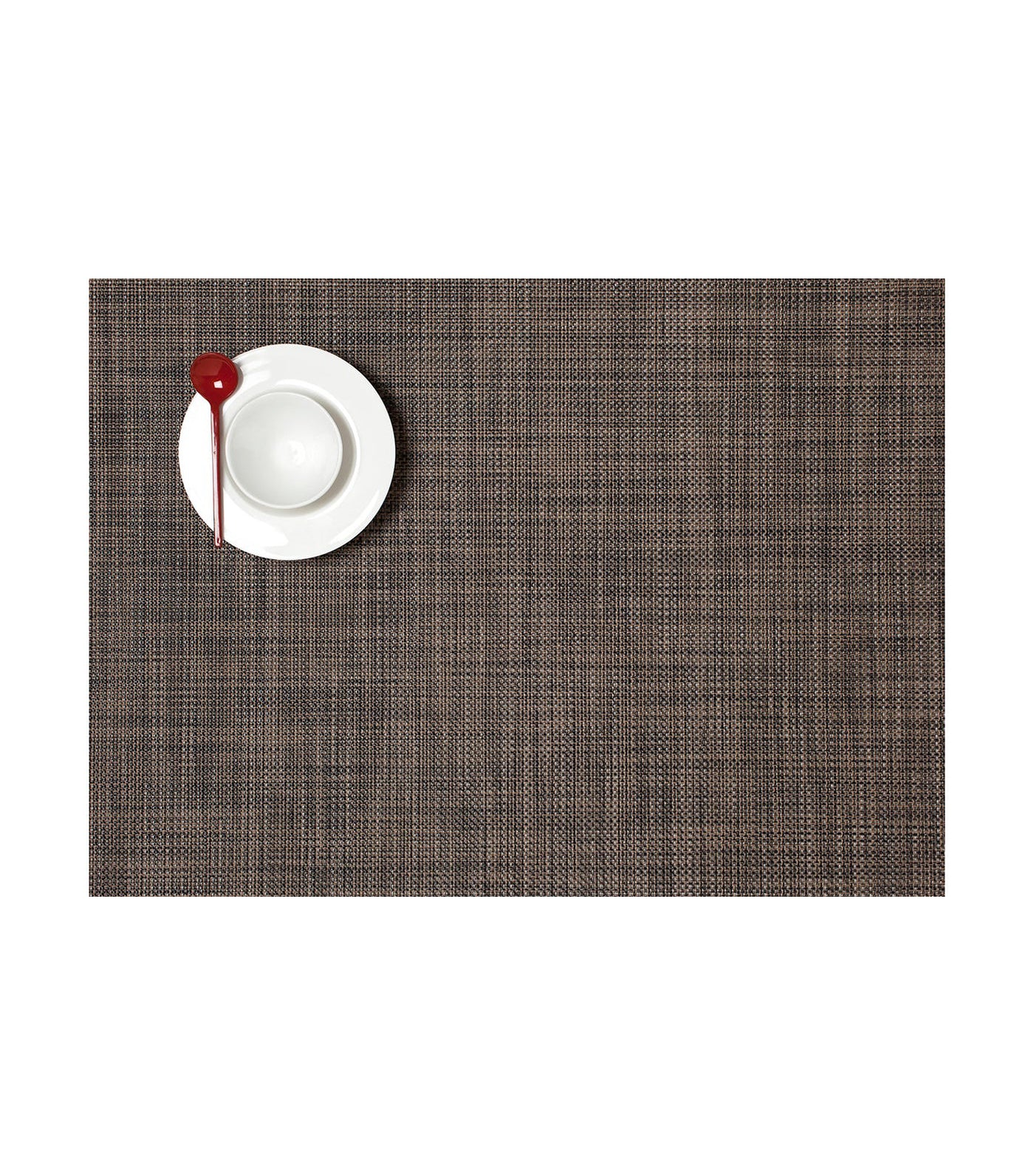 Mini Basketweave Rectangle Placemat - Dark Walnut