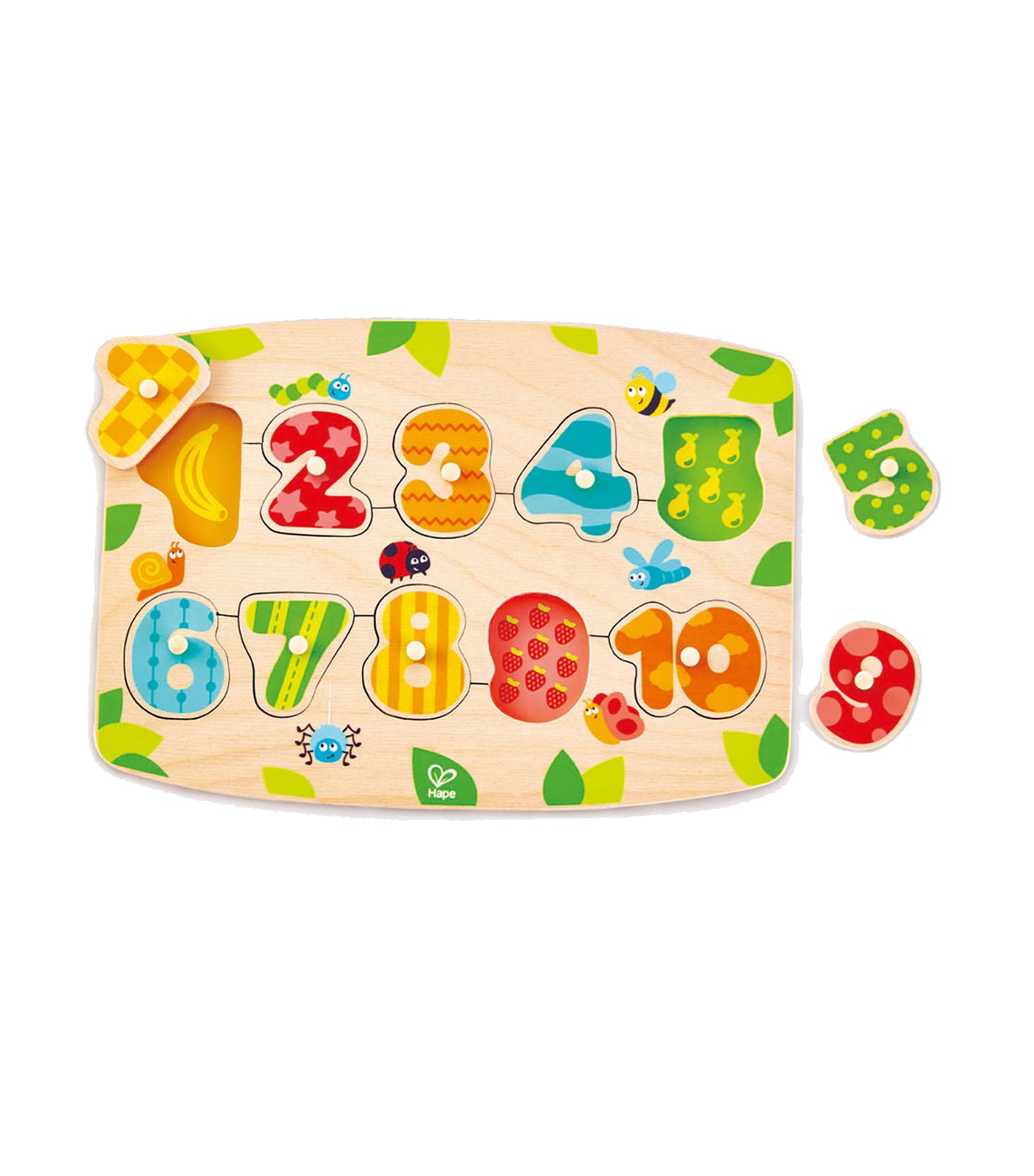 hape number peg puzzle