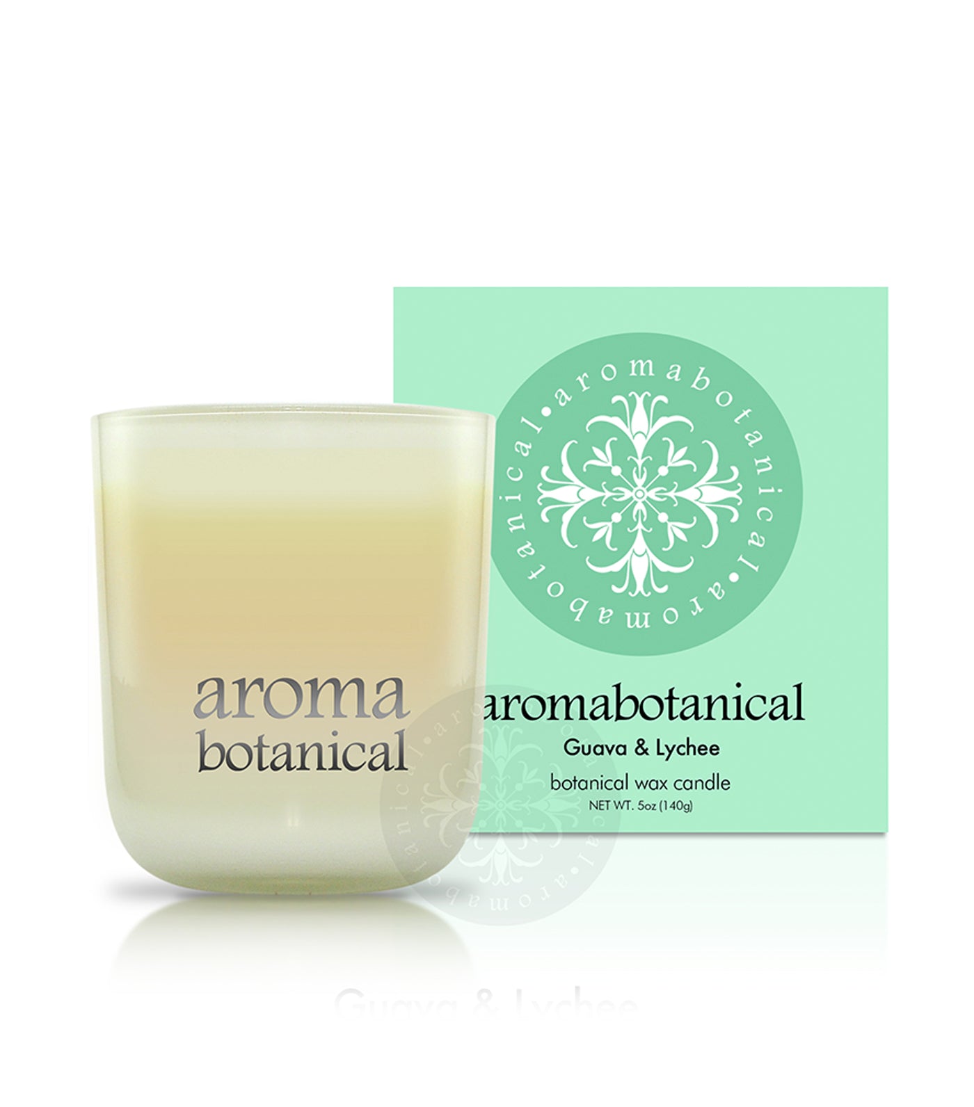 aromabotanical guava & lychee 140g candle