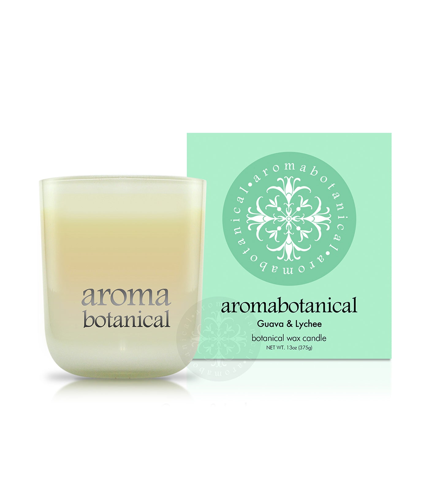 aromabotanical guava & lychee 375g candle